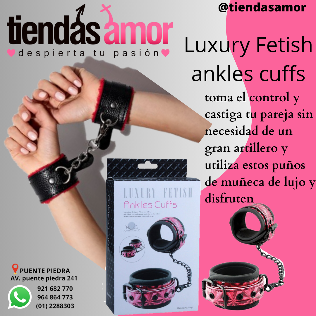 Wrists Cuffs fetiche con estas lujosas muñequeras.